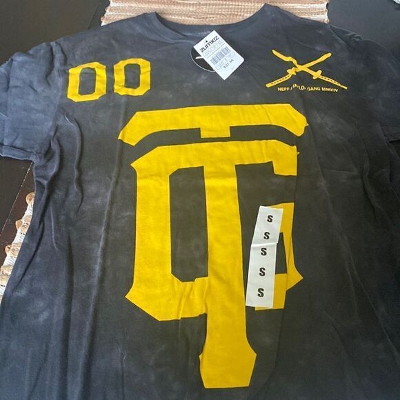 NWT Neff/Taylor Gang s/s tie dye tee black and grey with yellow logo size S - Picture 1 of 6